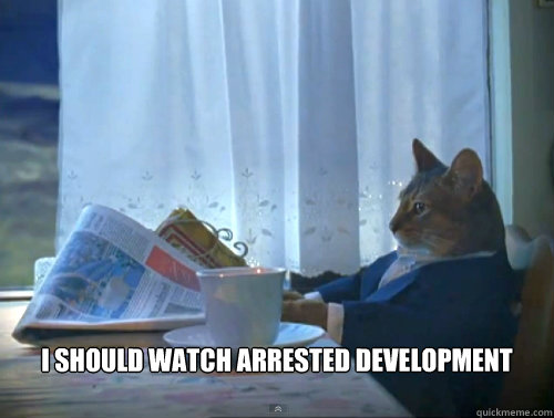  I should watch Arrested Development  The One Percent Cat