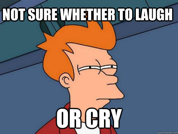 NOT SURE whether TO LAUGH OR CRY  Futurama Fry