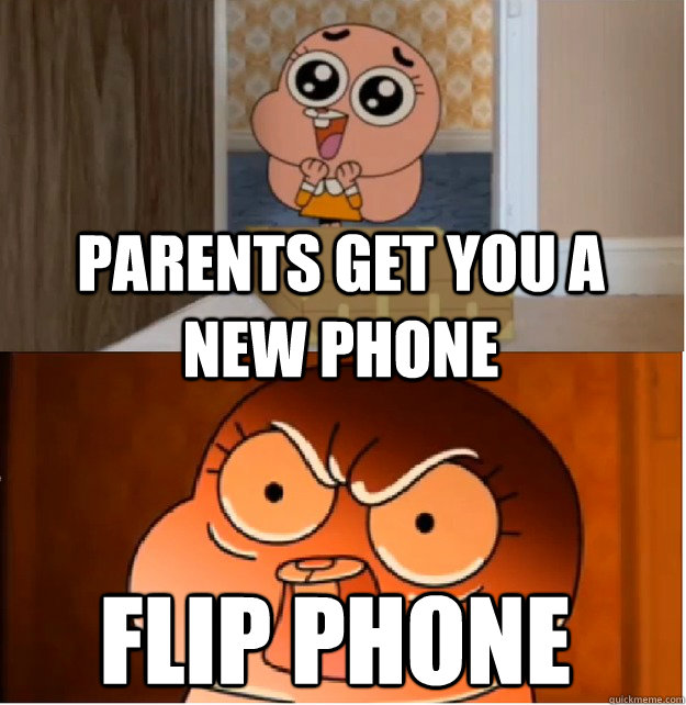 parents get you a new phone flip phone - parents get you a new phone flip phone  False Hope Anais