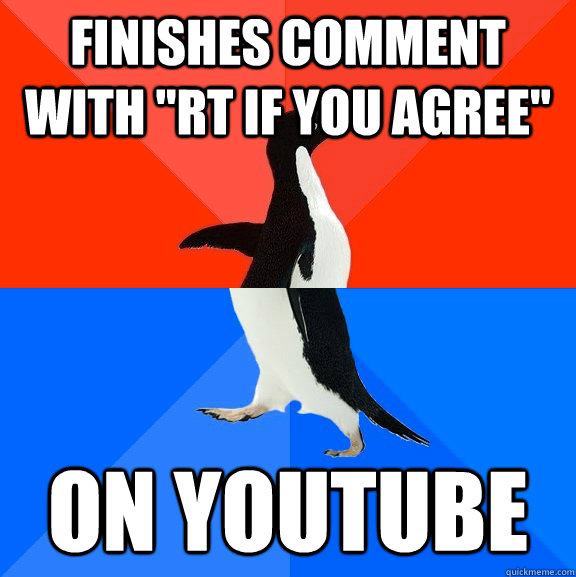 Finishes comment with 