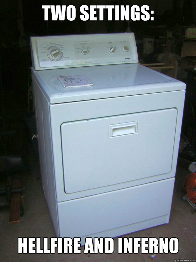 Two settings: HELLFIRE and INFERNO  