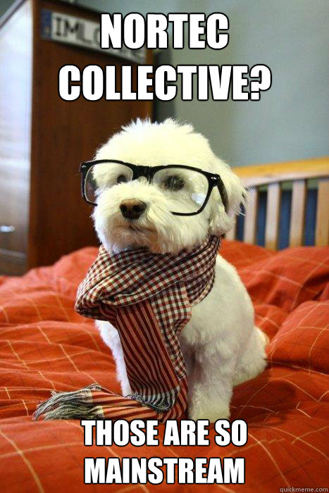 Nortec Collective? Those are so mainstream  Hipster Dog