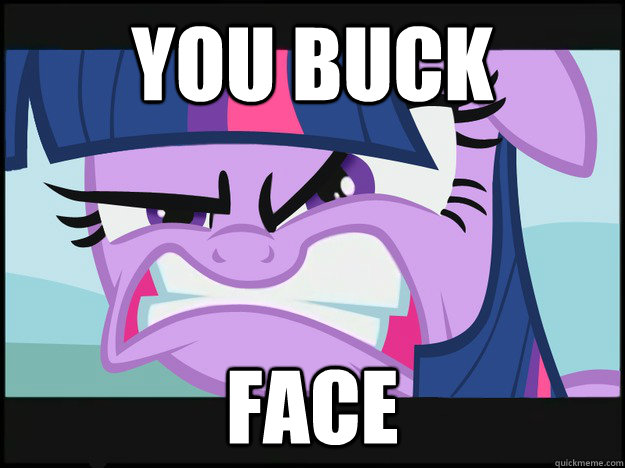YOU BUCK FACE  Twilight Sparkle