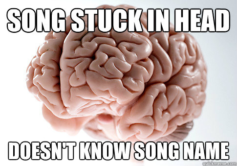 Song Stuck in head Doesn't know song name  Scumbag Brain