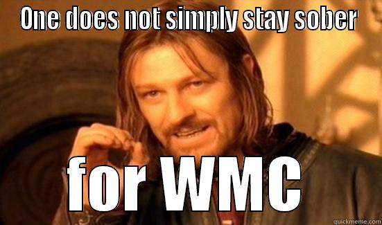 ONE DOES NOT SIMPLY STAY SOBER  FOR WMC  Boromir