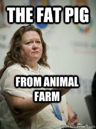 THE FAT PIG FROM ANIMAL FARM - THE FAT PIG FROM ANIMAL FARM  Scumbag Gina Rinehart