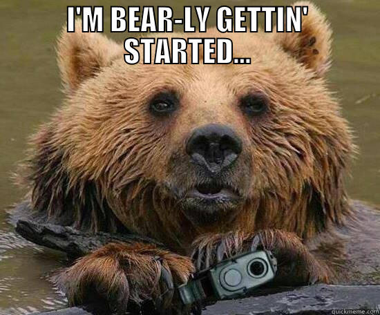 I'M BEAR-LY GETTIN' STARTED...  Misc