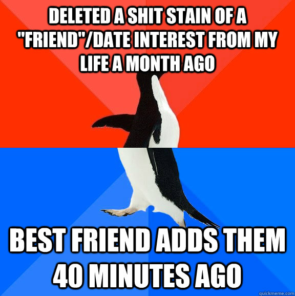 Deleted a shit stain of a 