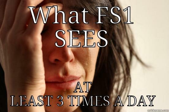 WHAT FS1 SEES AT LEAST 3 TIMES A DAY First World Problems