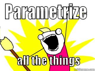 PARAMETRIZE          ALL THE THINGS       All The Things