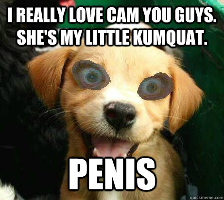 I really love Cam you guys. she's my little kumquat. penis  Pervy Meme