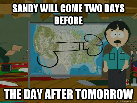 Sandy will come two days before the day after tomorrow - Sandy will come two days before the day after tomorrow  Misc