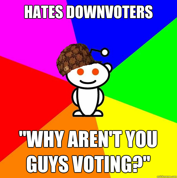 Hates downvoters 