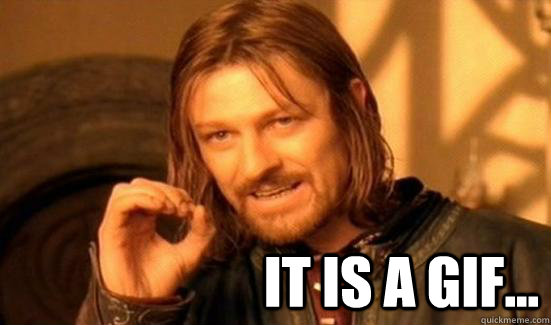  It is a gif... -  It is a gif...  Boromir