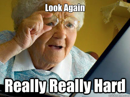 Look Again Really Really Hard  