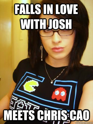 falls in love with josh meets chris cao  Cool Chick Carol
