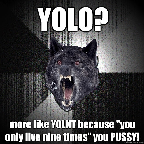 YOLO? more like YOLNT because 