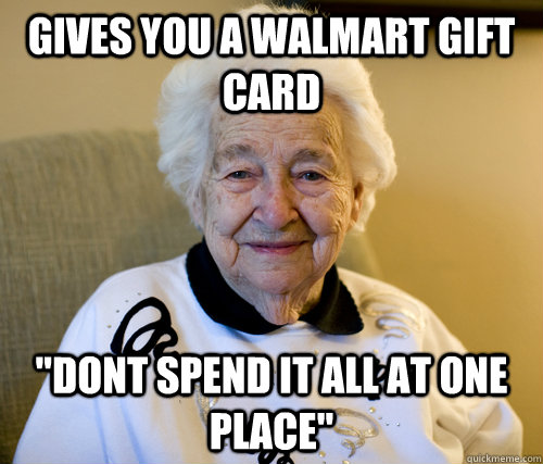 Gives you a WalMart Gift card 