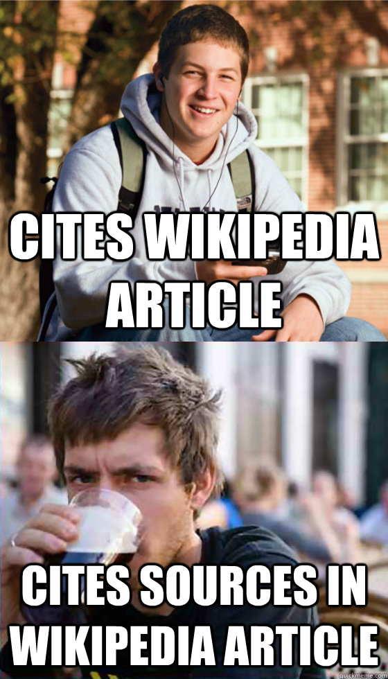 cites wikipedia article cites sources in wikipedia article  Freshman Senior