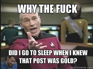why the fuck did i go to sleep when i knew that post was gold?  Annoyed Picard