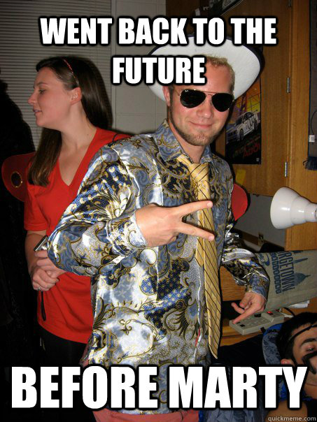 went back to the future before marty  Georgetown Hipster Male