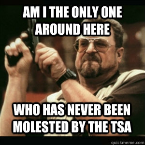 Am i the only one around here who has never been molested by the tsa - Am i the only one around here who has never been molested by the tsa  Misc