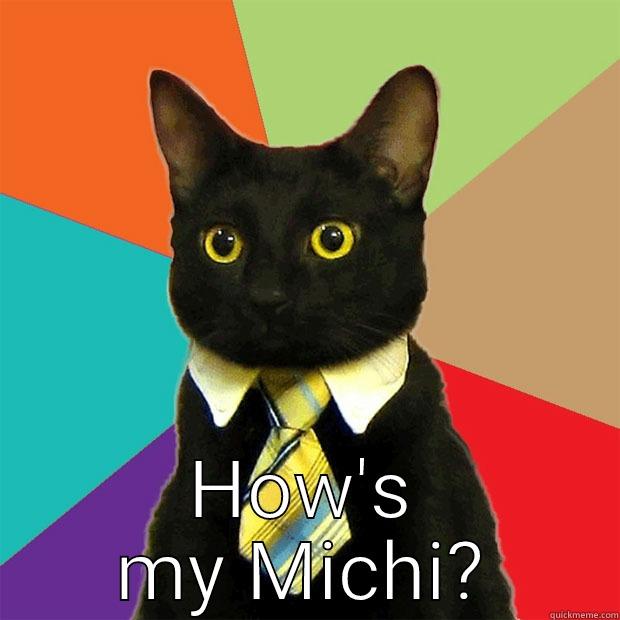  HOW'S MY MICHI? Business Cat