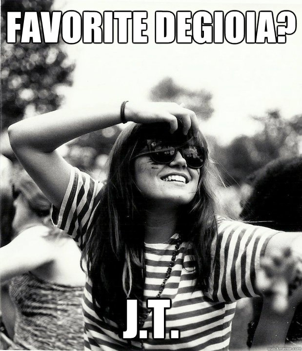 favorite degioia? j.t.  Georgetown Hipster