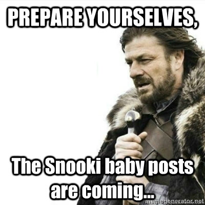 PREPARE YOURSELVES, The Snooki baby posts are coming...  