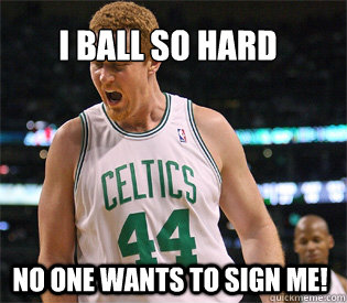 I ball so hard No one wants to sign me!  Brian Scalabrine