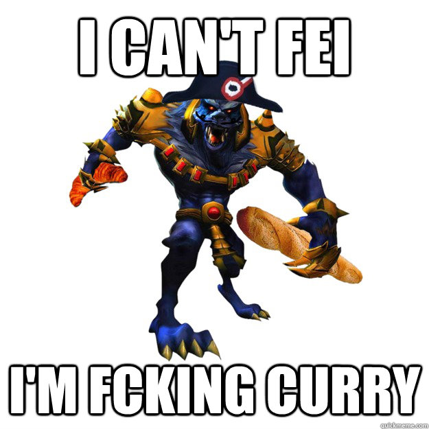 I CAN'T FEI I'M FCKING CURRY  Crvor Warwich