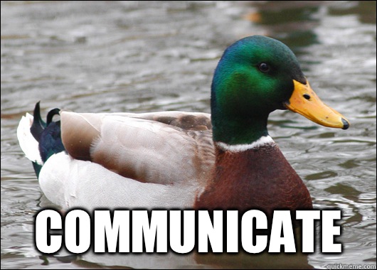  Communicate   Actual Advice Mallard