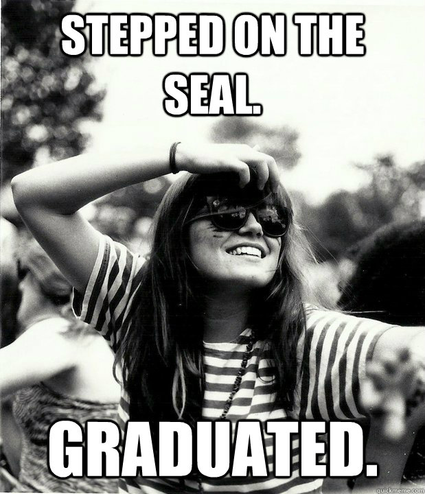 Stepped on the Seal. Graduated. - Stepped on the Seal. Graduated.  Georgetown Hipster