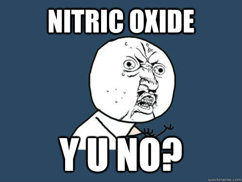 Nitric Oxide Y U NO?  Y U No