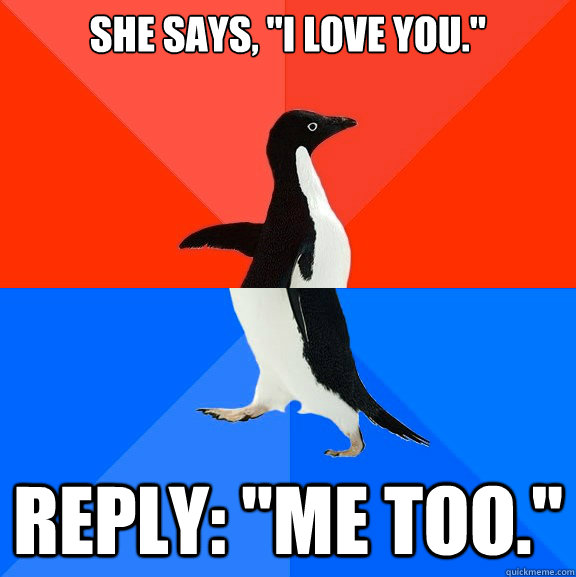 She says, 