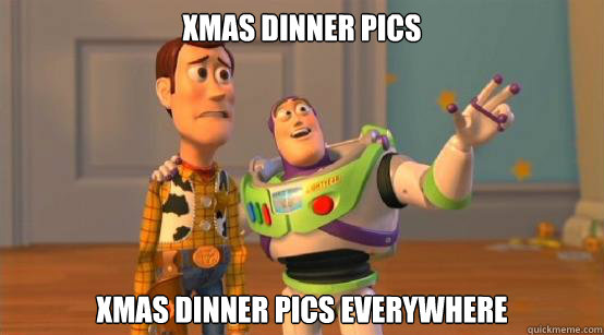 xmas dinner pics xmas dinner pics everywhere  Buzz Glitter