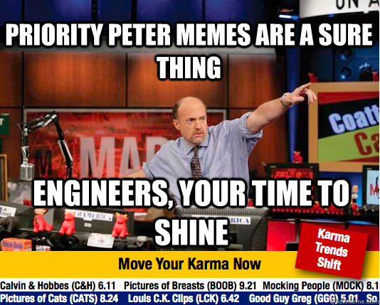 Priority Peter memes are a sure thing Engineers, your time to shine  Mad Karma with Jim Cramer