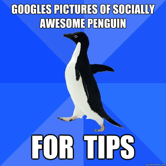Googles pictures of socially awesome penguin FOR  TIPS - Googles pictures of socially awesome penguin FOR  TIPS  Socially Awkward Penguin