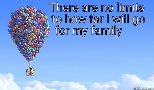                  THERE ARE NO LIMITS                     TO HOW FAR I WILL GO            FOR MY FAMILY  Misc