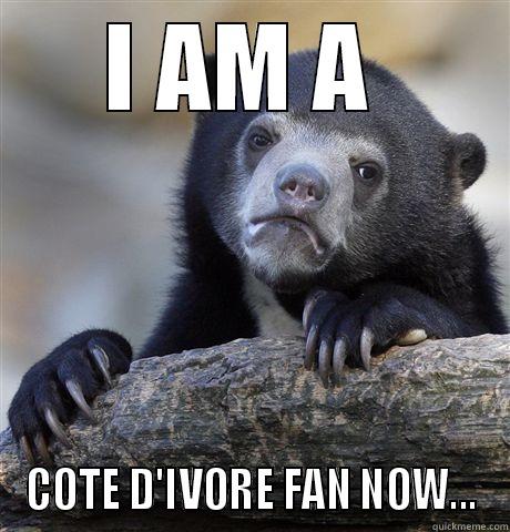 I AM A  COTE D'IVORE FAN NOW... Confession Bear