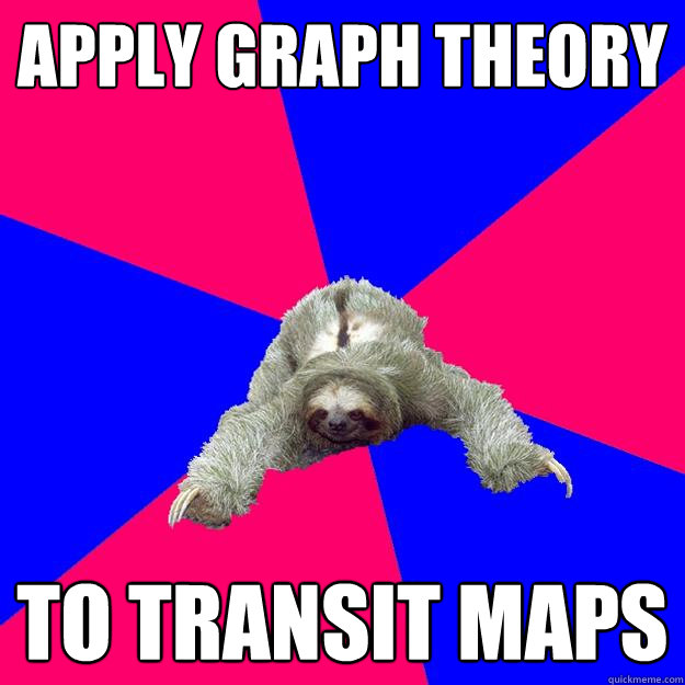 apply graph theory to transit maps  Math Major Sloth