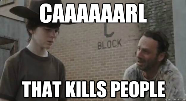 CaaaaaARL THAT KILLS PEOPLE - CaaaaaARL THAT KILLS PEOPLE  Crying Rick Grimes