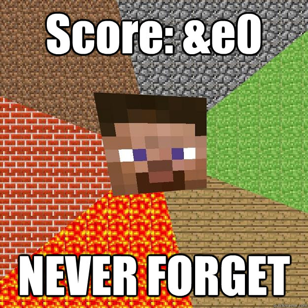 Score: &e0 NEVER FORGET - Score: &e0 NEVER FORGET  Minecraft