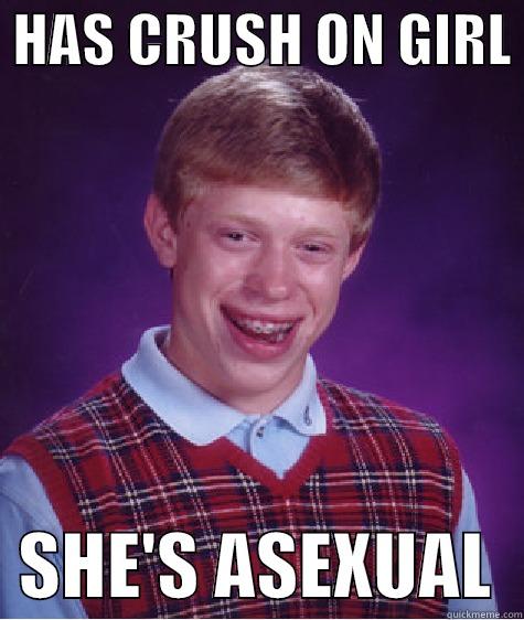  HAS CRUSH ON GIRL    SHE'S ASEXUAL  Bad Luck Brian