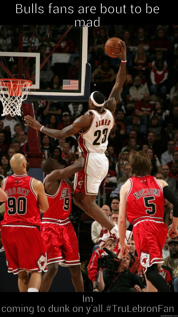 BULLS FANS ARE BOUT TO BE MAD IM COMING TO DUNK ON Y'ALL.#TRULEBRONFAN Misc