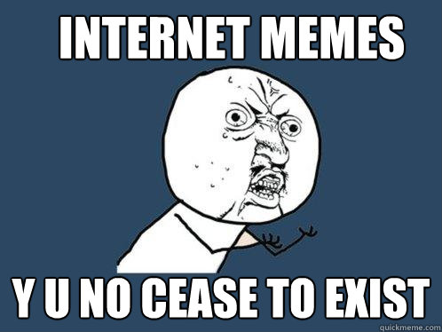 INTERNET MEMES Y U NO CEASE TO EXIST  Y U No
