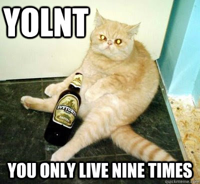 yolnt you only live nine times  