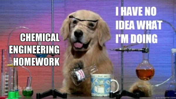 Chemical Engineering homework  - Chemical Engineering homework   science dog