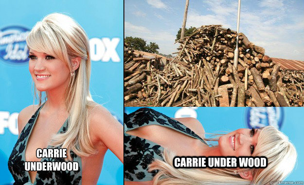 Carrie
Underwood Carrie Under Wood  