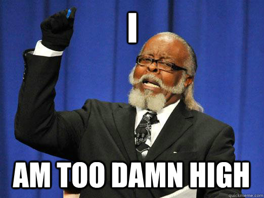 I am too damn high  